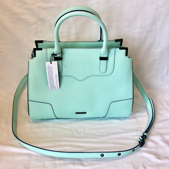Rebecca Minkoff Amorous Satchel Wintermint NWT - Picture 3 of 8